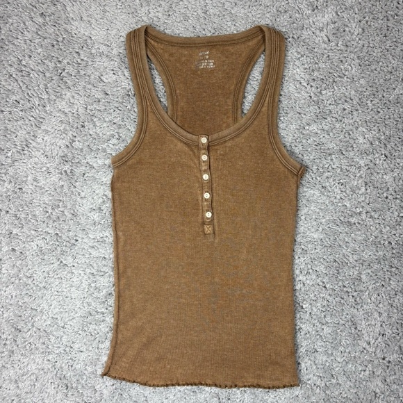 Aerie Top Womens Extra Small Tank Casual Basic Layering Under Shirt Loungewear - Picture 1 of 3